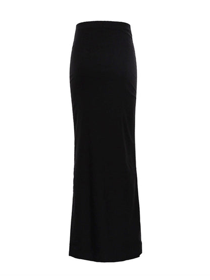 Bodycon Column Solid Color Skirts Bottoms