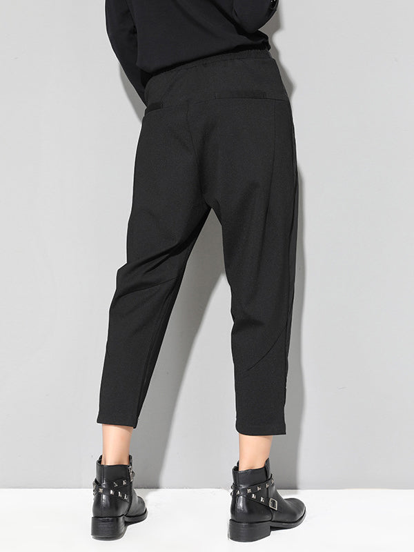 Leisure Fashion Irregularity Solid Color Harem Pants