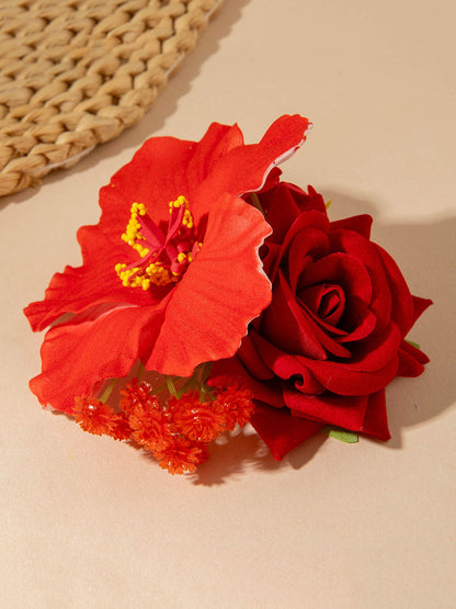 Three-Dimensional Flower Hair Clips