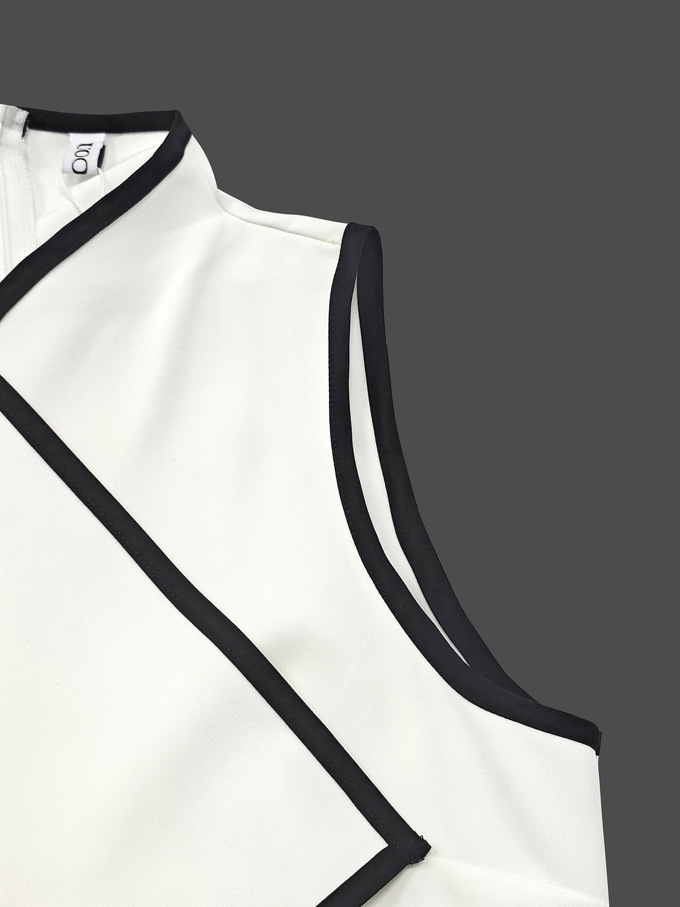 False Two Sleeveless Solid Color Midi Dresses