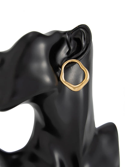 Irregularity Shiny Earrings Accessories