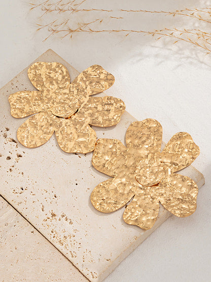 Irregularity Flower Shape Earrings Accessories
