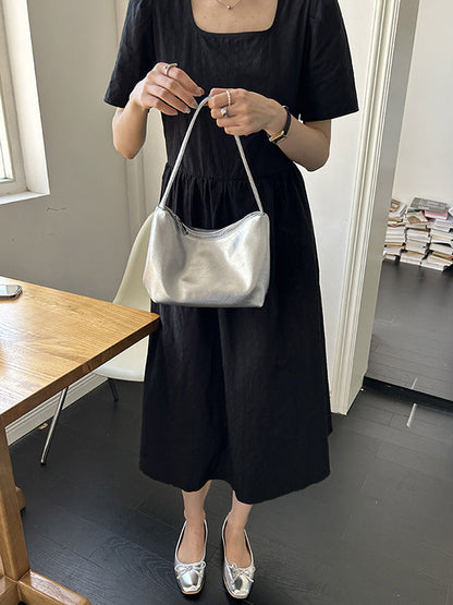 Shiny Split-Joint Zipper Bags Bags Accessories Handbags Shoulder Bags