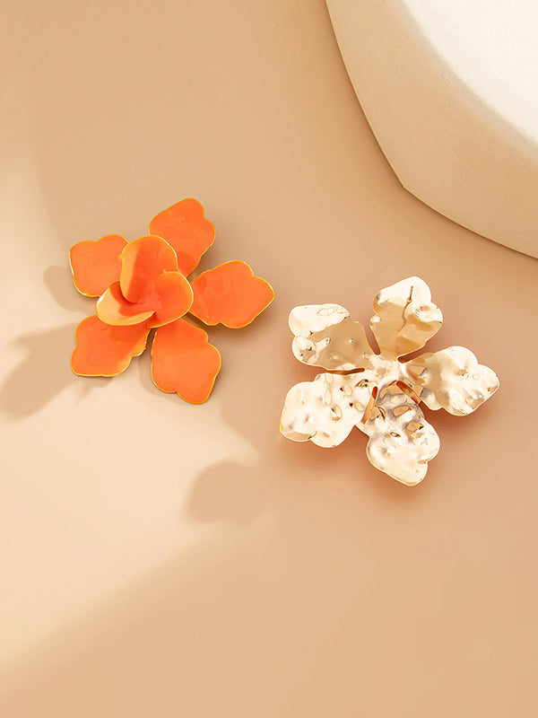 Flower Shape Drop Earrings