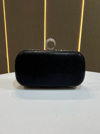 Chains Geometric Lock Rhinestone Shiny Crossbody Bags Evening Bags & Clutches