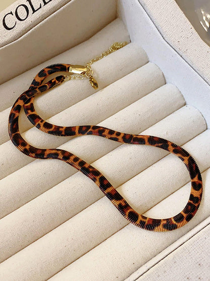 Leopard Snake Chain Necklaces Accessories