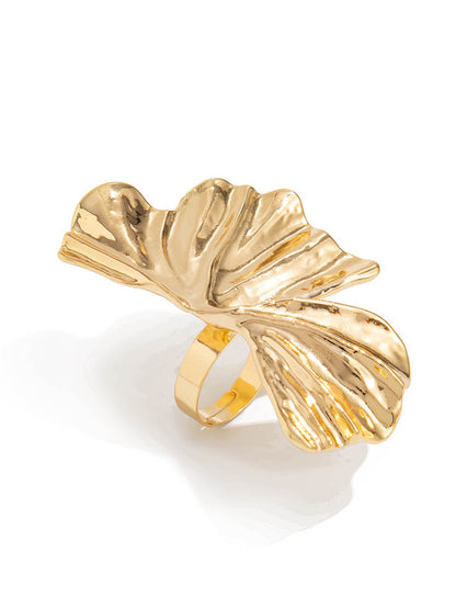Irregularity Geometric Pleated Rings Accessories