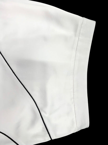 High-Low Loose Asymmetric Printed Split-Joint Skirts Bottoms