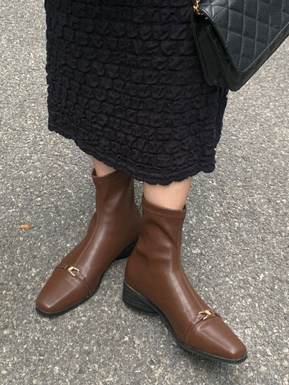 Split-Joint Square-Toe Boots