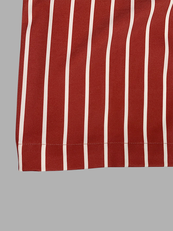 Long Sleeves Loose Striped Notched Collar Blazer Outerwear