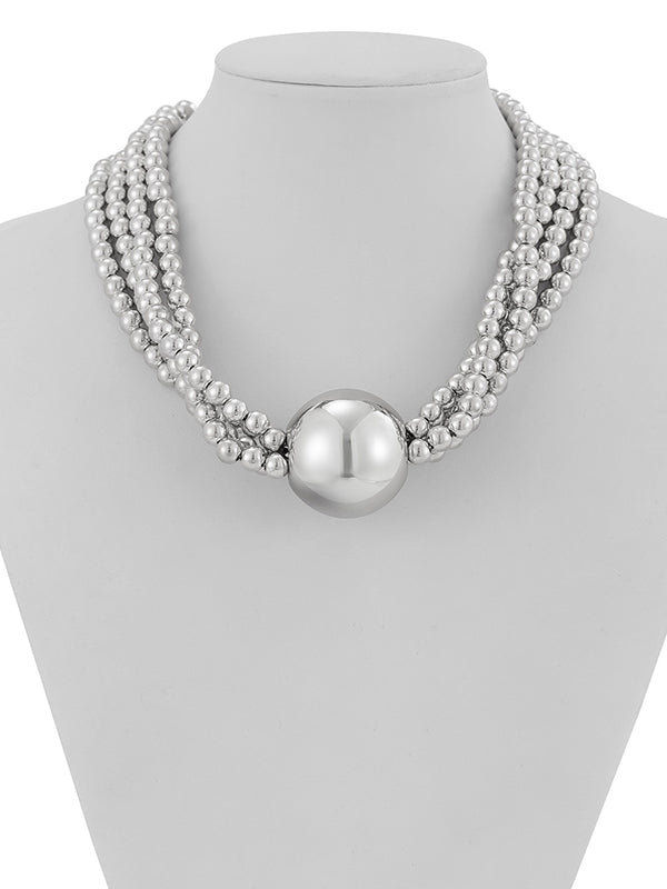 Beaded Solid Color Dainty Necklace Necklaces Accessories