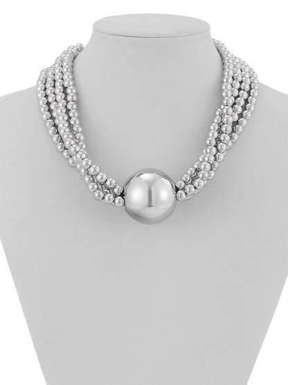 Beaded Solid Color Dainty Necklace Necklaces Accessories