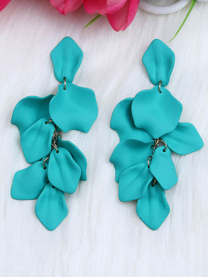 Chains Flower Shape Earrings Accessories