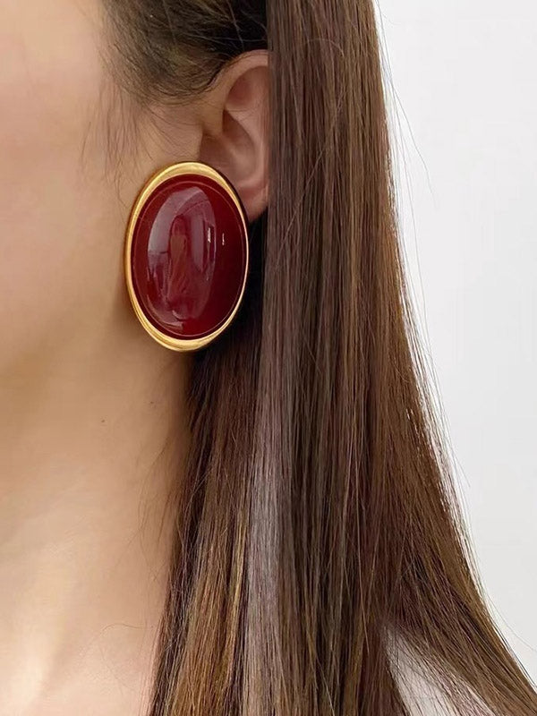 Geometric Split-Joint Earrings Accessories