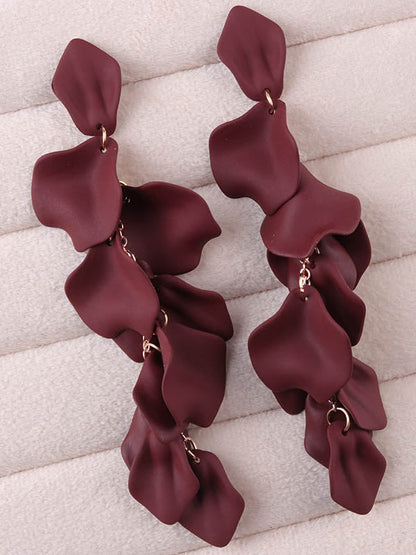 Chains Flower Shape Earrings Accessories