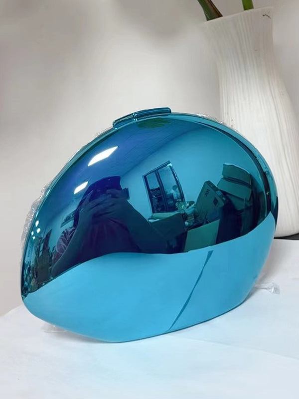 Chains Geometric Solid Color Crossbody Bags Satchels