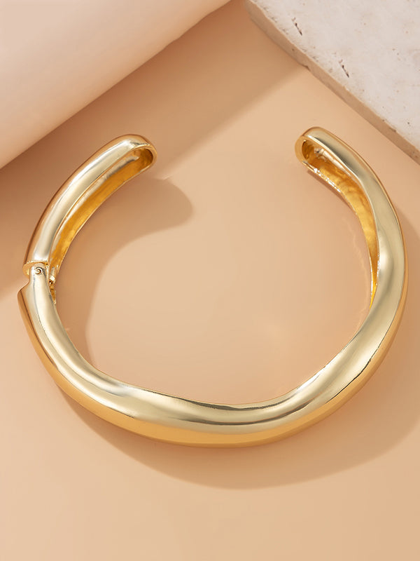 Geometric Shiny Solid Color Dainty Necklace Necklaces Accessories