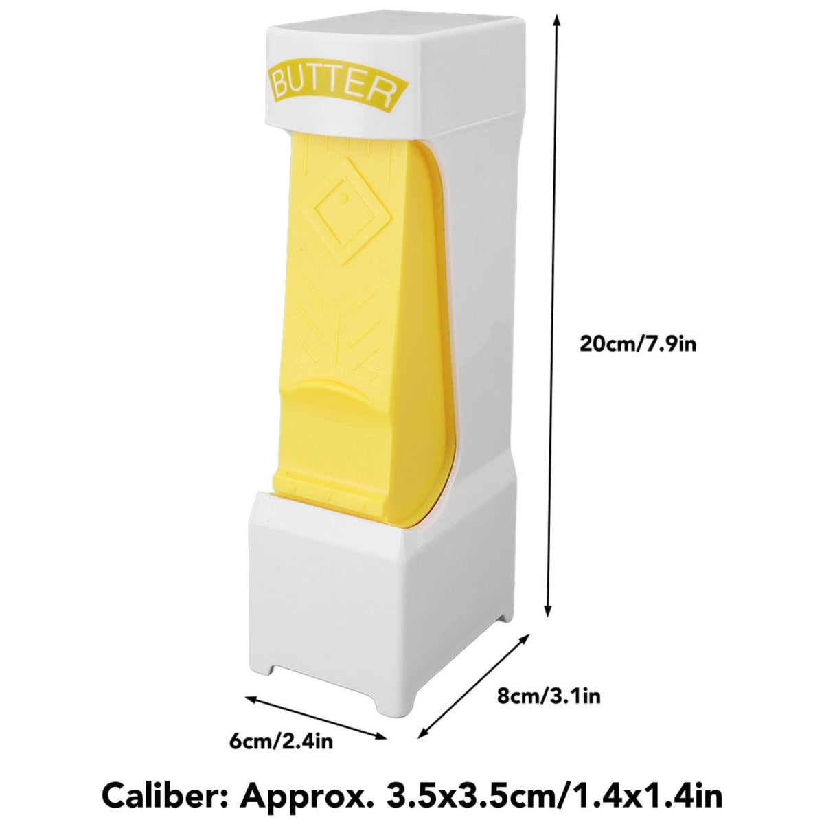 1 Pack Butter Slicer Cutter Dispenser, Stainless Steel Blade Simple One Click Spreader Tool for Storing, Cutting Individual Pats & Sticks of Cold Cheese, Suitable for Quickly Making Breakfast, Dinner, Bread, Cake, Cookies