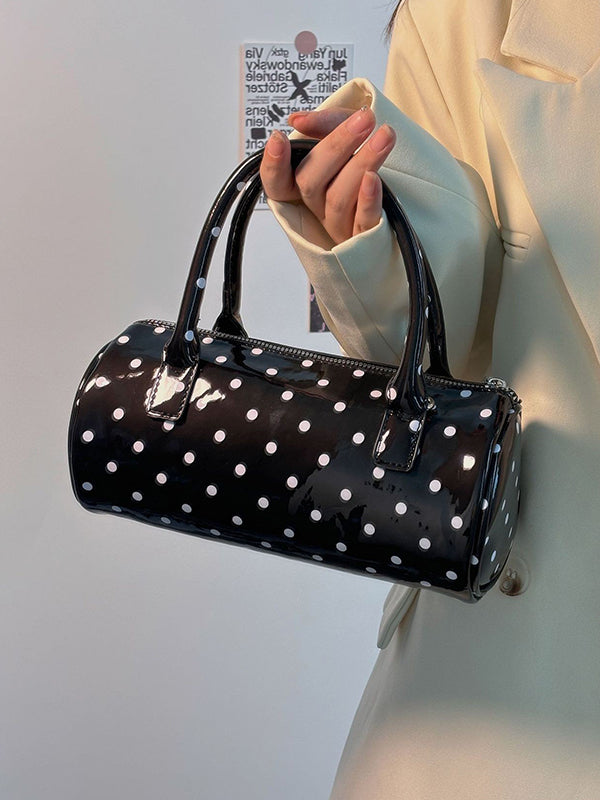 Geometric Polka Dot Split-Joint Zipper Bags Crossbody Bags Handbags