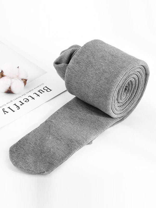 Simple Skinny Leg Keep Warm Solid Color Velvet Thermal Pants Bottoms