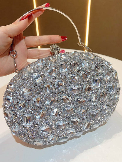 Chains Rhine Stones Evening Bags & Clutches Handbags