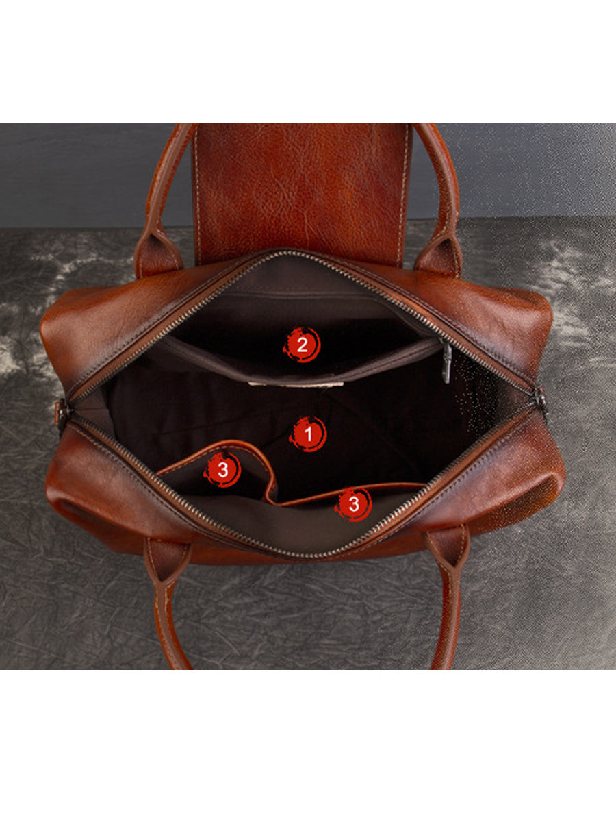 Women Vintage Genuine Leather Tote Bag Crossbag