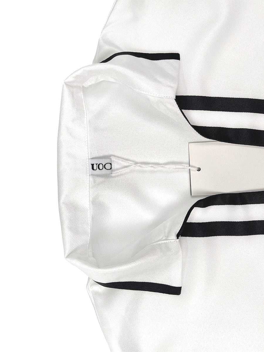 Half Sleeves Loose Contrast Color Lapel Blouses&Shirts Tops
