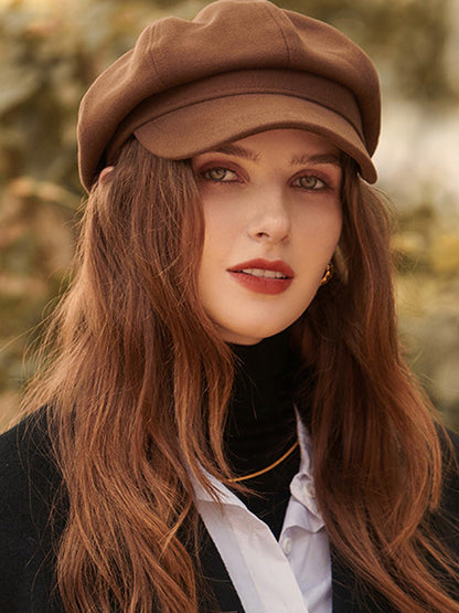 Simple 4 Colors Beret Hat
