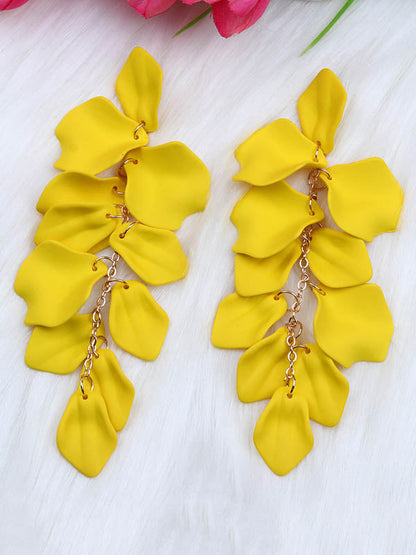 Chains Flower Shape Earrings Accessories