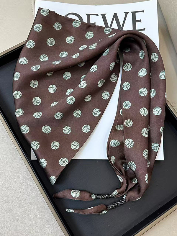 Polka-Dot Printed Scarf