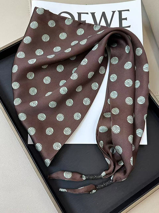 Polka-Dot Printed Scarf