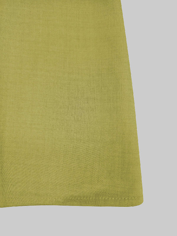 A-Line Loose Pleated Pockets Split-Joint Zipper Round-Neck Maxi Dresses