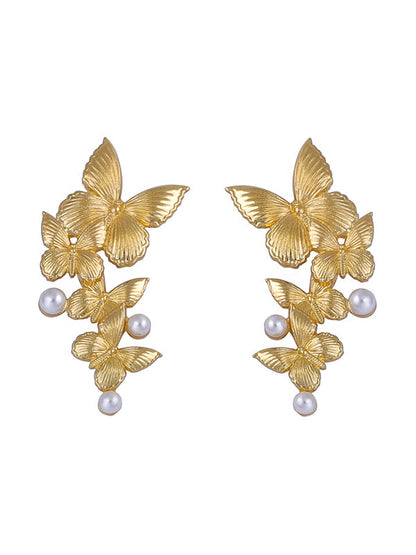 Butterfly Shape Shiny Earrings Accessories
