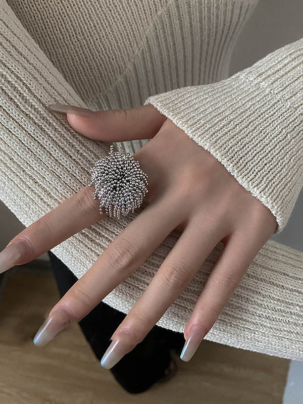 Geometric Tasseled Rings Accessories