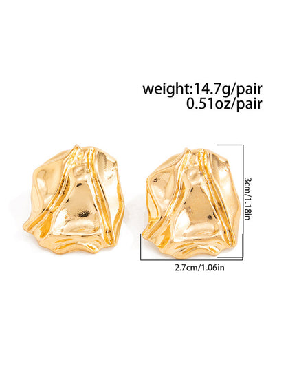 Irregularity Shiny Earrings Accessories