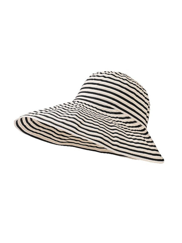Split-Joint Striped Sun Hat