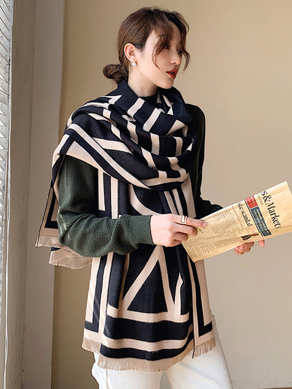 Imitation Cashmere Double-Sided Shawl