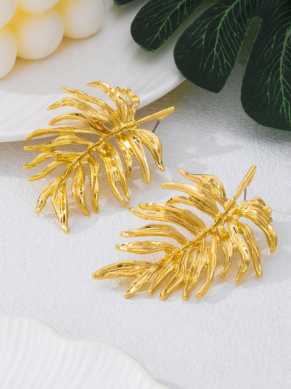 Geometric Leaves Shape Earrings Accessories