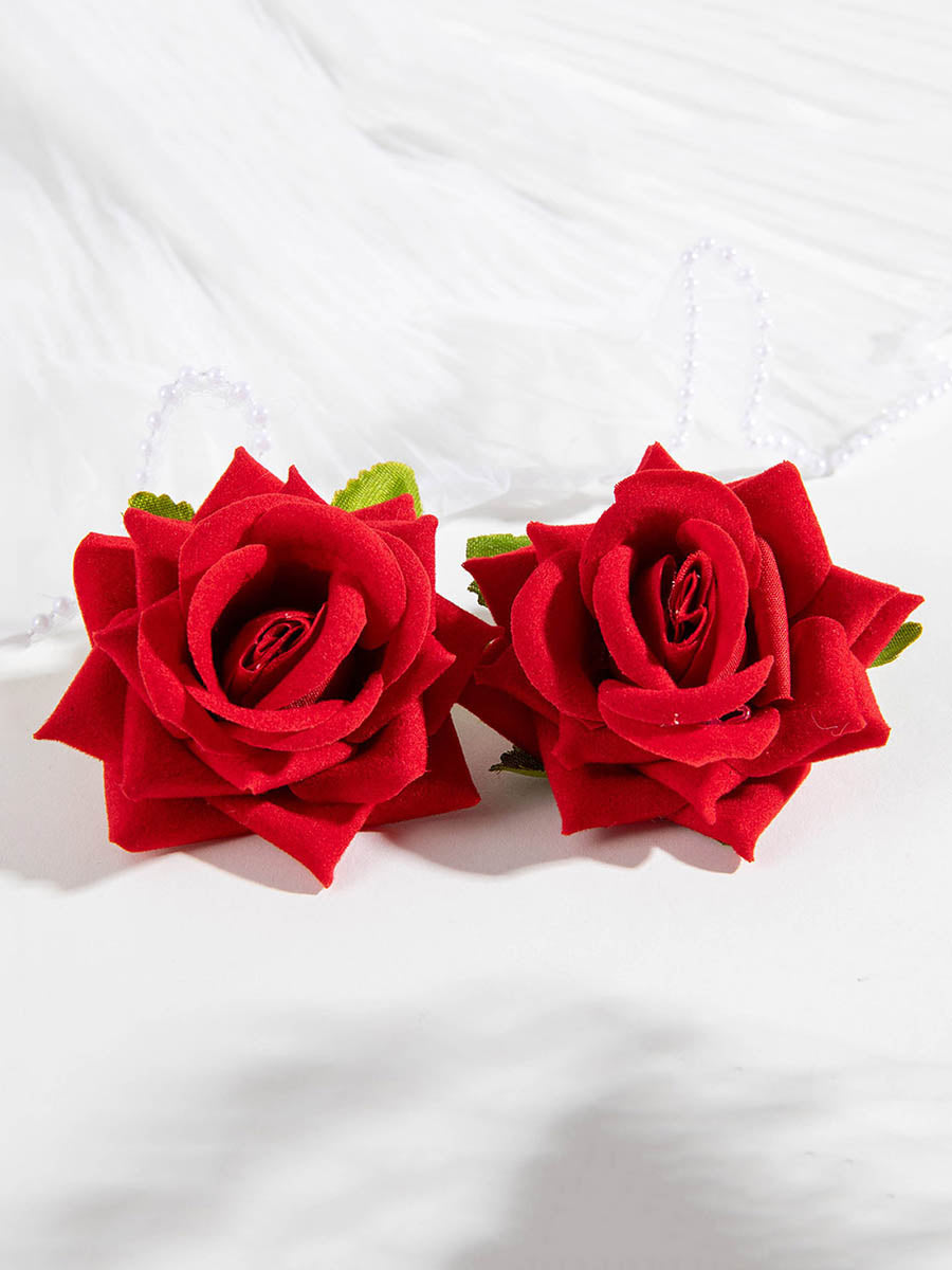Flower Shape Drop Earrings