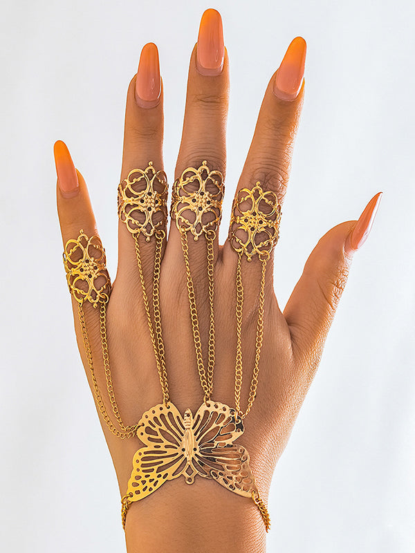 Chains Geometric Nail Protectors
