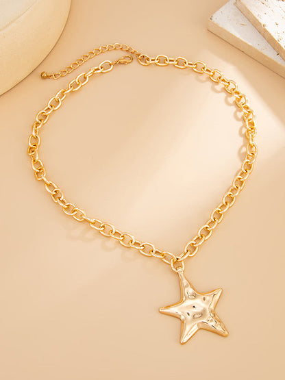 Chains Shiny Star Shape Necklaces Accessories