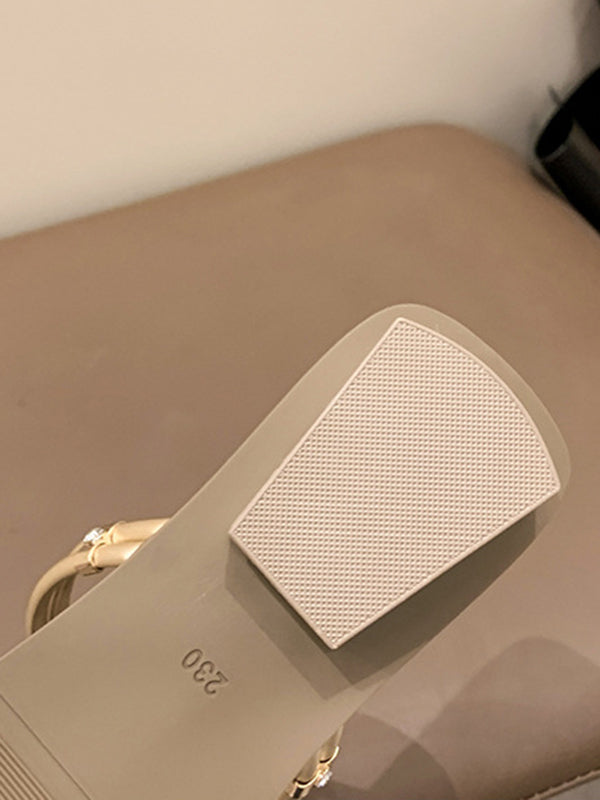 Flower Shape Open Toe Split-Joint Sandals