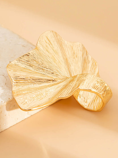 Irregularity Geometric Pleated Rings Accessories