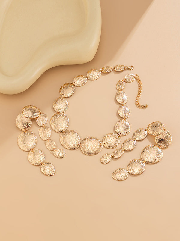 Geometric Tasseled Drop Earrings Necklaces Accessories