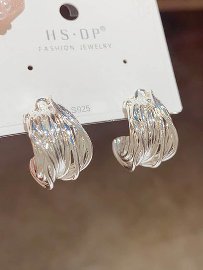 Geometric Solid Color Earrings Accessories