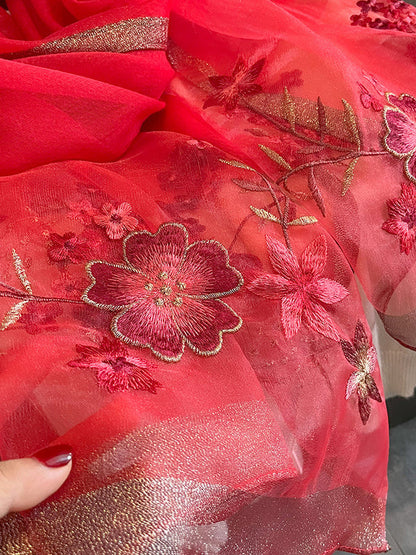 Embroidered Keep Warm Shawl&Scarf