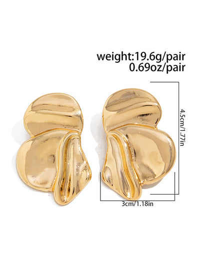 Irregularity Flower Shape Earrings Accessories