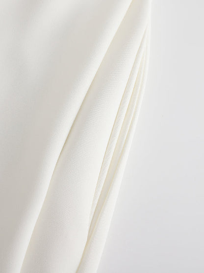 Cap Sleeve Wide Leg Solid Color Jumpsuits