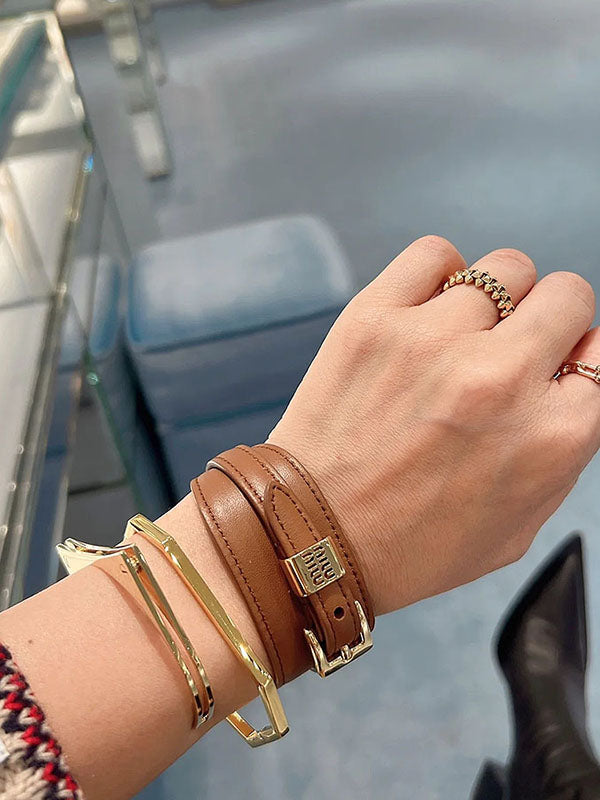 Buckle Geometric Bracelet Accessories