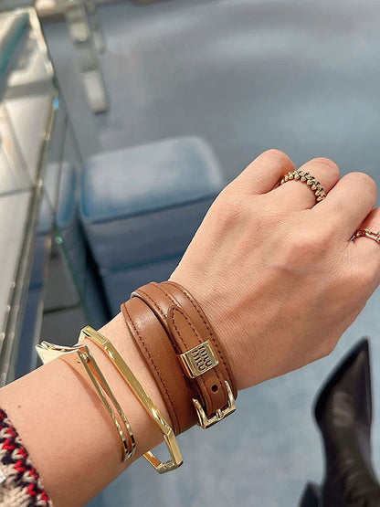 Buckle Geometric Bracelet Accessories